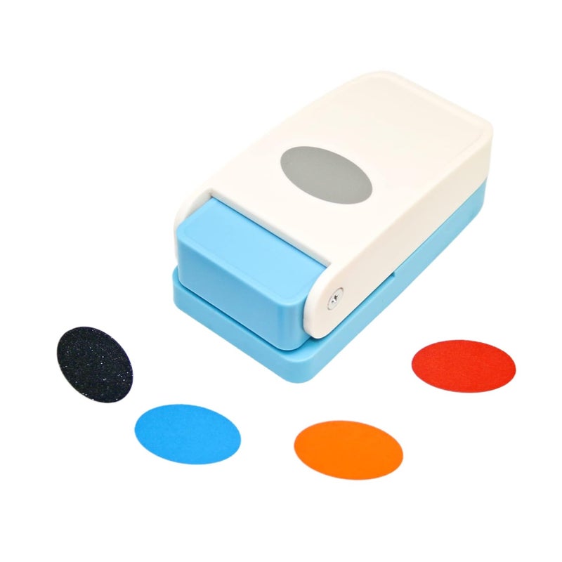 kawendite Cady Handmade Scrapbooking 1.5 Inch (38mm) Oval Paper Punches Craft Lever Punch Embossing Puncher Mini Fancy Punch 1.5Inch Oval - Image 1